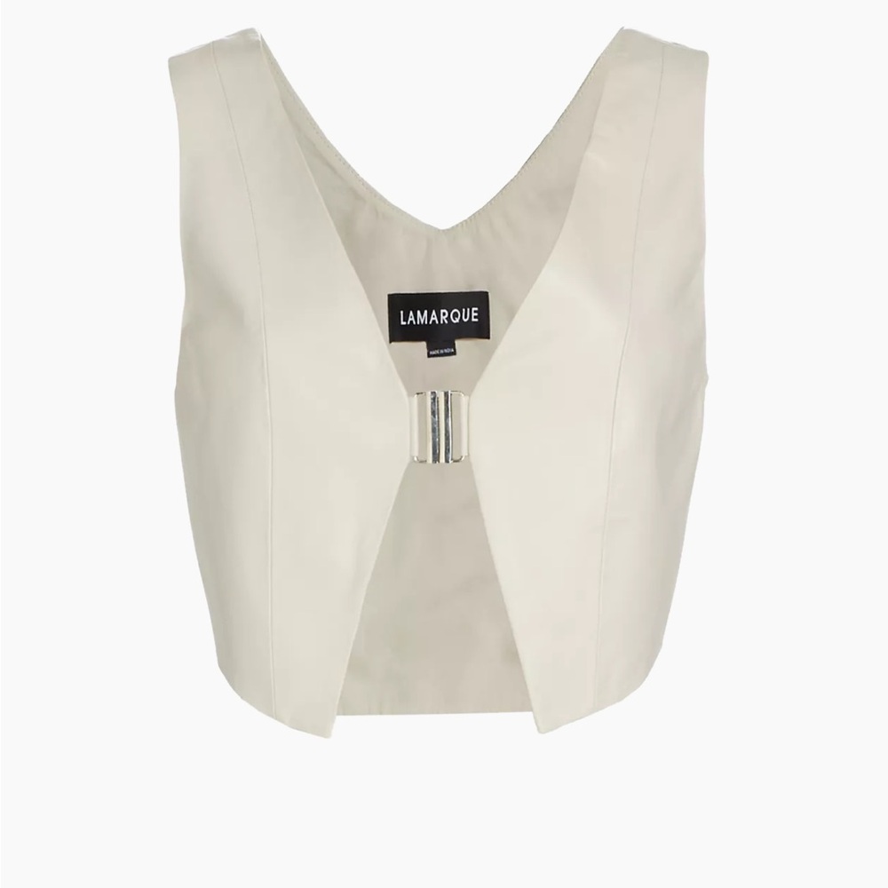 Lamarque Estrella Vest Top, Small, Bone